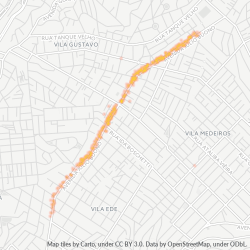 02201-000 Mapa de calor de densidad empresarial