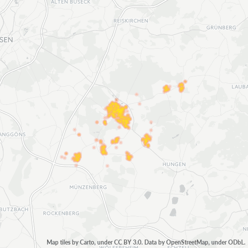 Heatmap für plz 35423