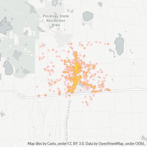 48118 Business Density Heatmap