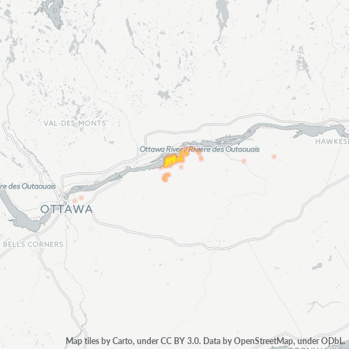 K4K Thermocarte de densité d'activité