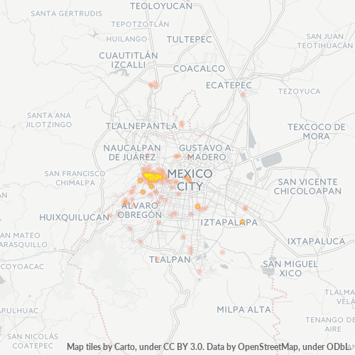 11510 Mapa de calor de densidad empresarial
