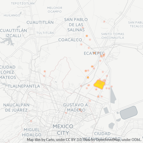 55130 Mapa de calor de densidad empresarial
