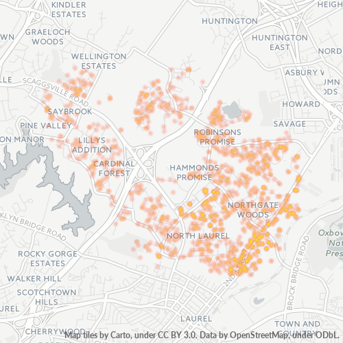 20723 Business Density Heatmap