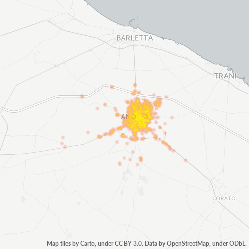 Mappa di calore per cap 76123