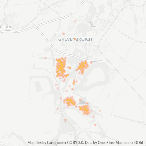 Heatmap für plz 41517