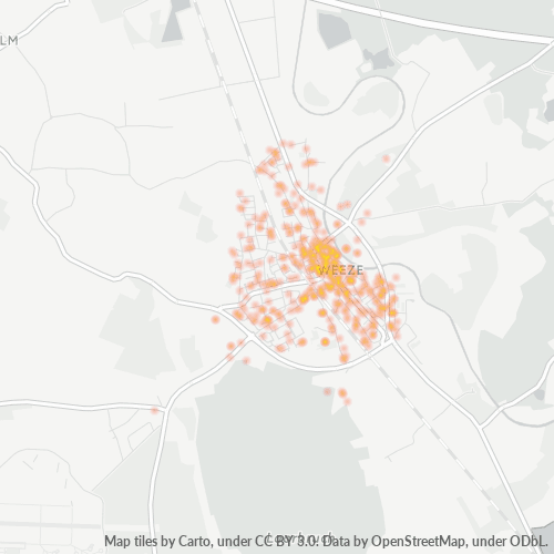 Heatmap für plz 47652