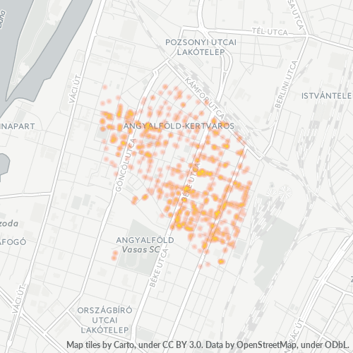 1131 Vállalati sűrűségi térkép