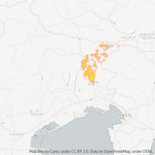 Mappa di calore per cap 33010