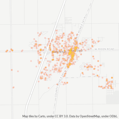 60950 Business Density Heatmap