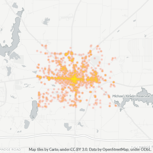 44266 Business Density Heatmap