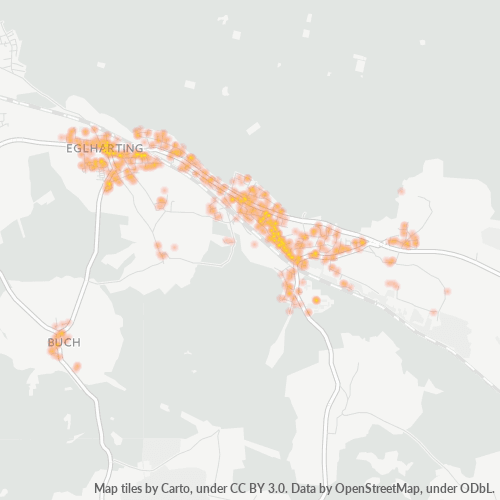 Heatmap für plz 85614
