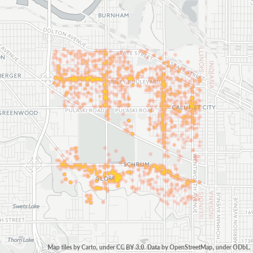 60409 Business Density Heatmap