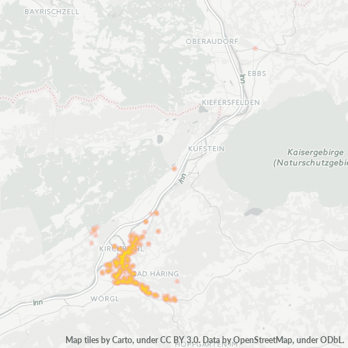 Heatmap für postleitzahl 6322