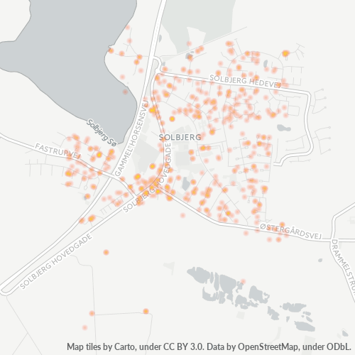 8355 Heatmap over forretningstæthed