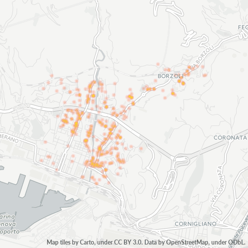 Mappa di calore per cap 16153