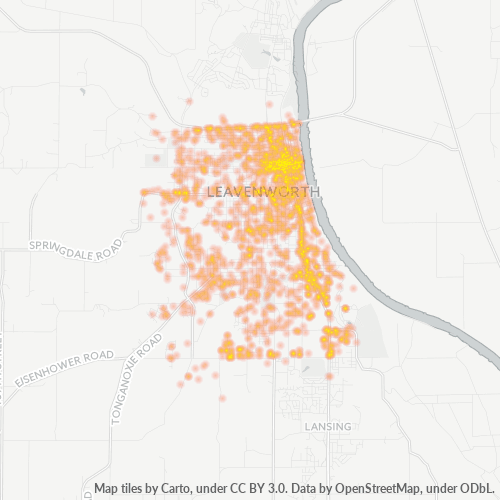 66048 Business Density Heatmap