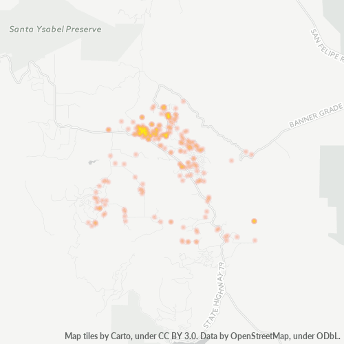 92036 Business Density Heatmap