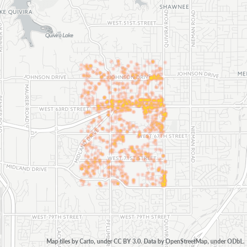 66216 Business Density Heatmap