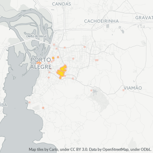 90690-000 Mapa de calor de densidad empresarial