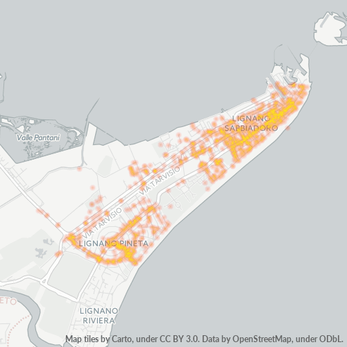Mappa di calore per cap 33054