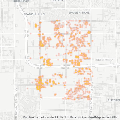 89113 Business Density Heatmap