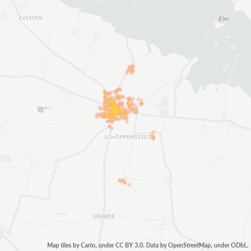 Heatmap für plz 38170