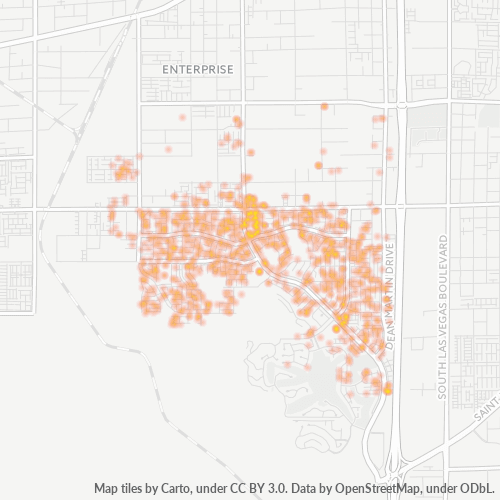 89141 Business Density Heatmap