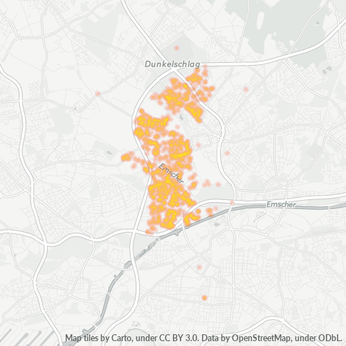 46149 Standortdichte-Heatmap