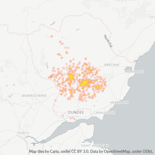 DD8 Business Density Heatmap