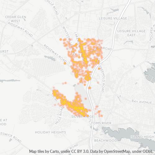 08755 Business Density Heatmap