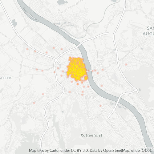 53111 Standortdichte-Heatmap