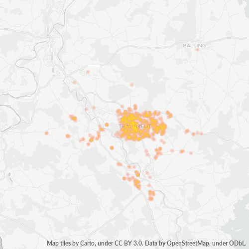 83301 Standortdichte-Heatmap