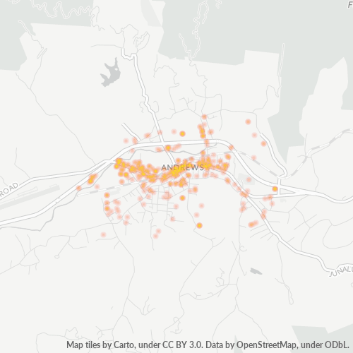 28901 Business Density Heatmap