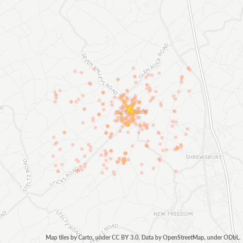 17327 Business Density Heatmap