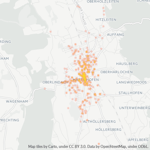 Heatmap für postleitzahl 5230