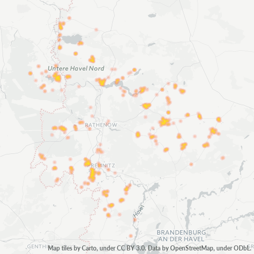 Heatmap für plz 14715