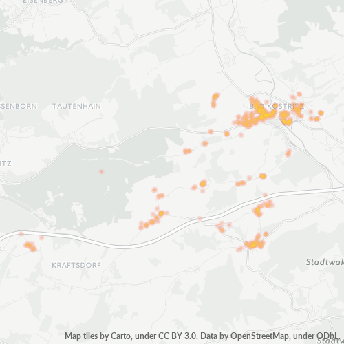 Heatmap für plz 07586