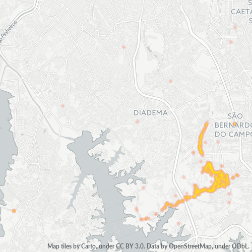 09850-000 Heatmap de Densidade da Empresa