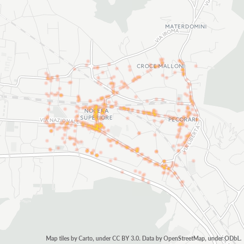 Mappa di calore per cap 84015