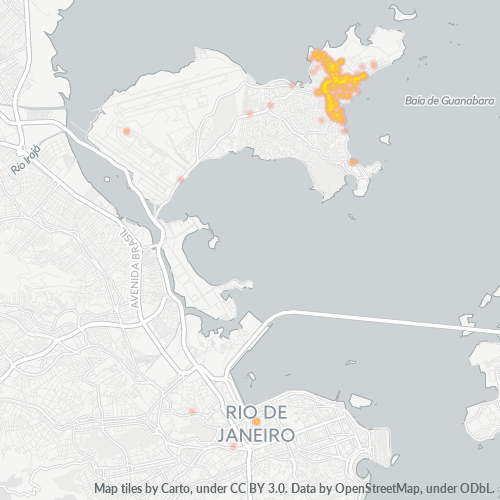 21910-000 Mapa de calor de densidad empresarial