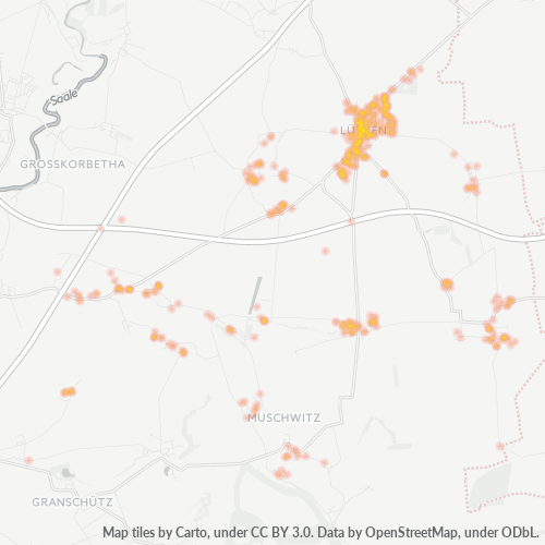 Heatmap für plz 06686