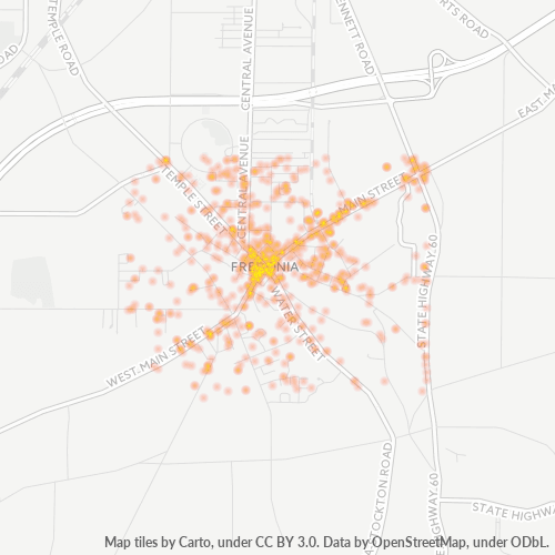 14063 Business Density Heatmap