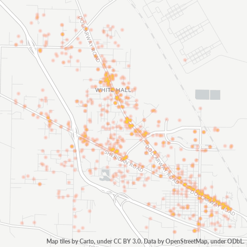 71602 Business Density Heatmap