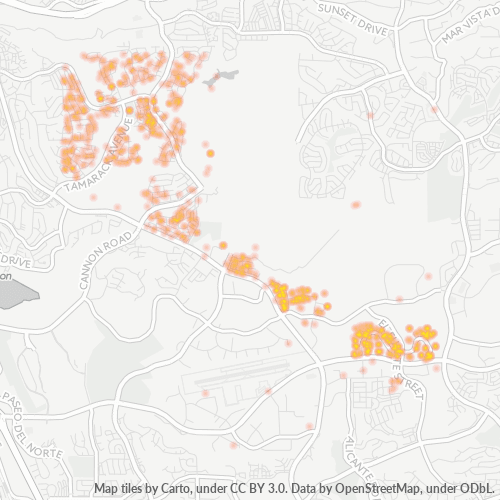 92010 Business Density Heatmap