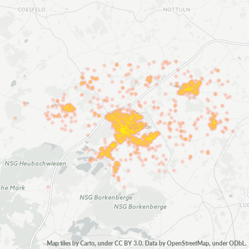 48249 Standortdichte-Heatmap