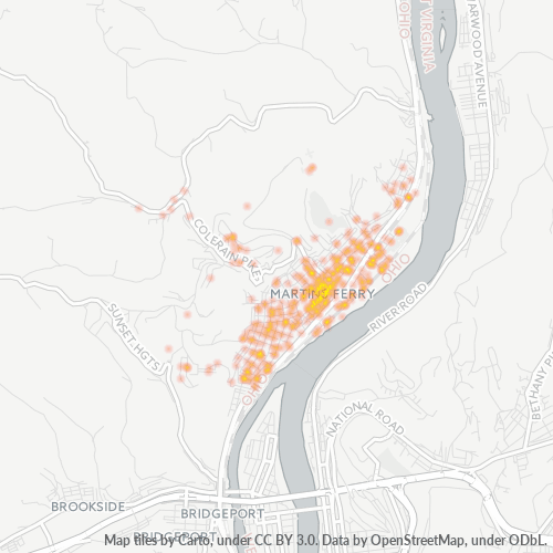43935 Business Density Heatmap