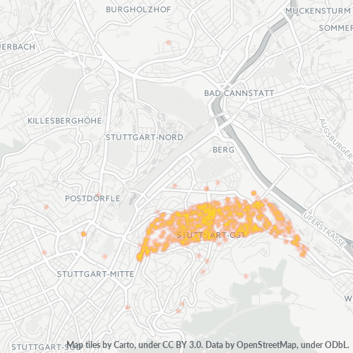 70188 Standortdichte-Heatmap