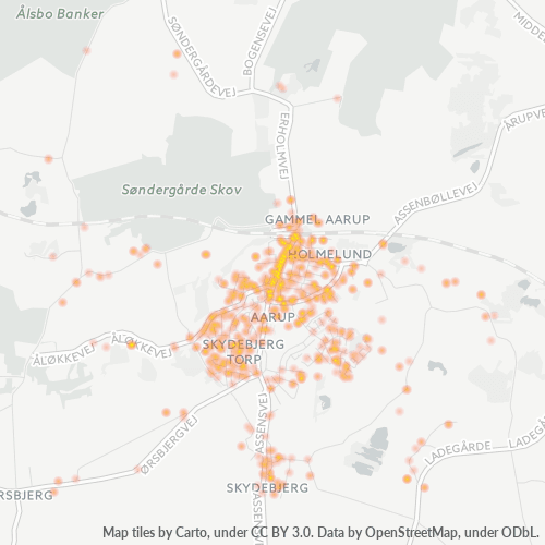 5560 Heatmap over forretningstæthed