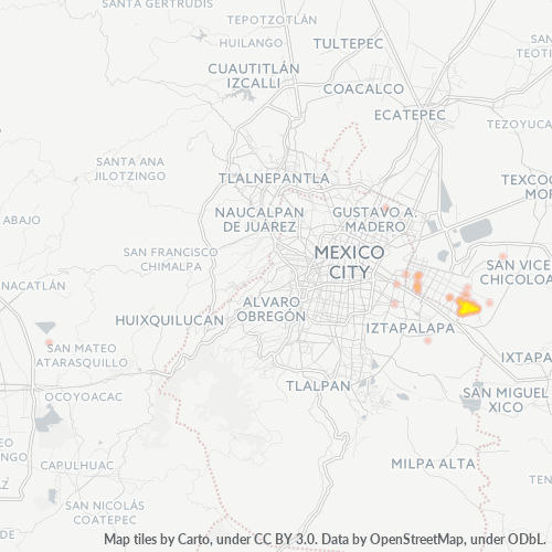57840 Mapa de calor de densidad empresarial
