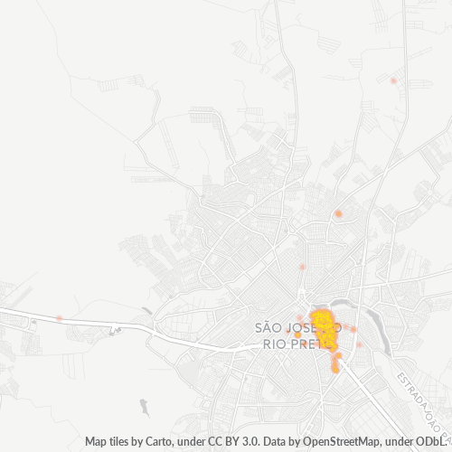 15013-000 Mapa de calor de densidad empresarial